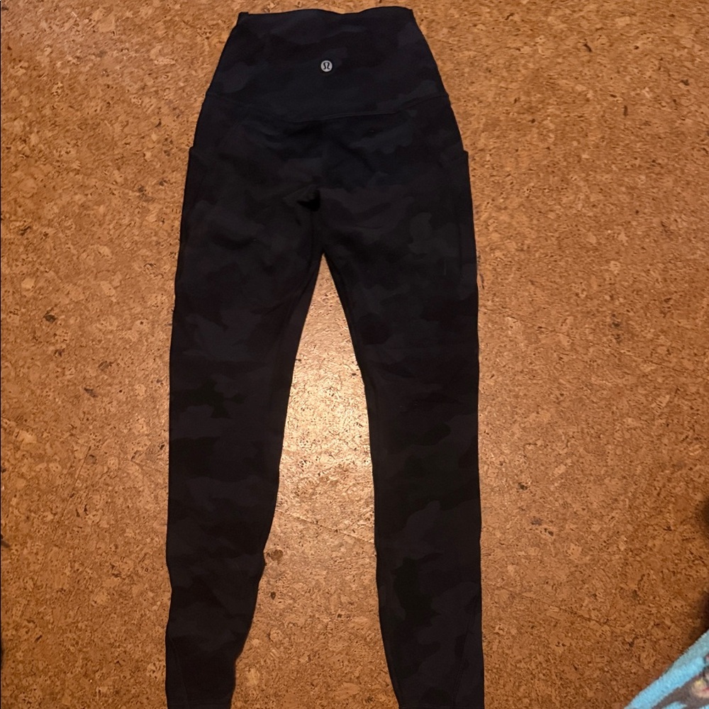 lululemon athletica Black Camo Leggings